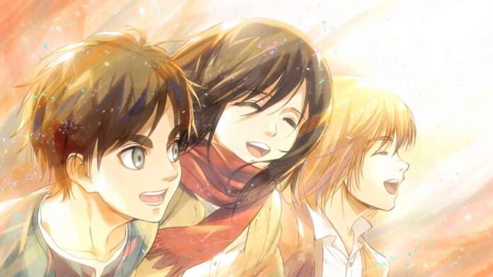 L'Attacco dei Giganti Eren Mikasa Armin amicizia L'Attacco dei Giganti Eren Mikasa Armin amicizia