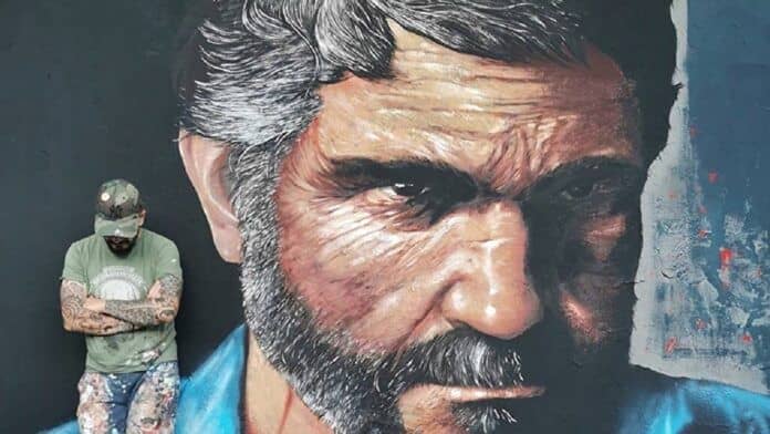 the last of us parte 1 salerno joel murale the last of us parte 1 salerno joel murale