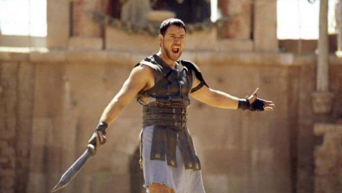 Russel Crowe Il Gladiatore Sanremo Russel Crowe Il Gladiatore Sanremo
