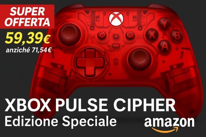 xbox-pulse-cipher-offerta-amazon Controller Xbox Pulse Cipher Edizione Speciale in offerta Amazon a 59,39€, minimo storico